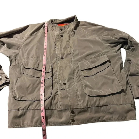 Vintage London Fog Winning Edge Men's Beige Bomber Jacket Casual Zip-Up - Picture 10 of 11